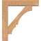 Ekena Millwork Balboa Block Smooth Bracket w/ Offset Brace, Western Red Cedar, 7 1/2"W x 36"D x 40"H BKT0806X36X40BOA05SWR - alternate 3
